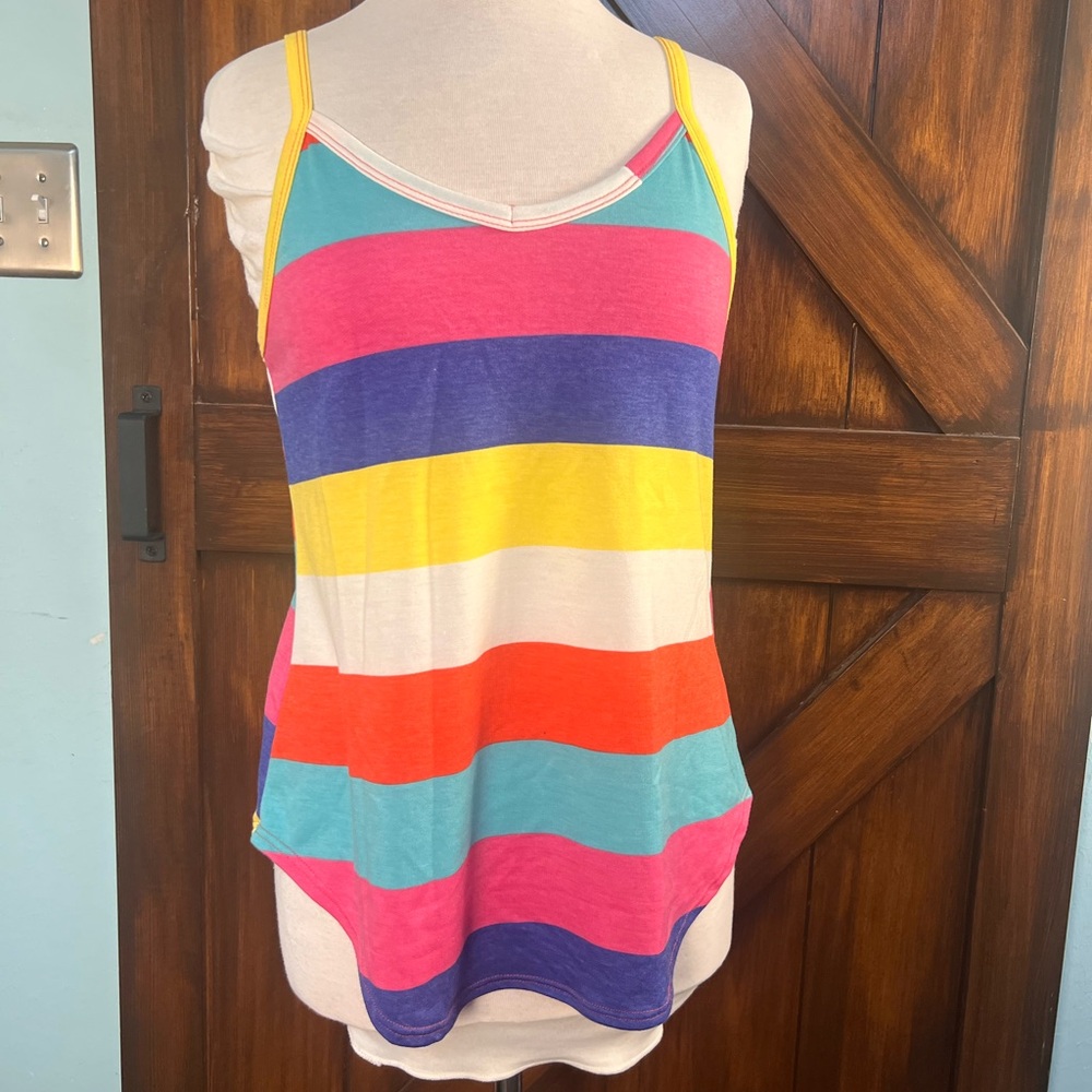 Bombom Colorful Striped Women's S Tank‎ Top